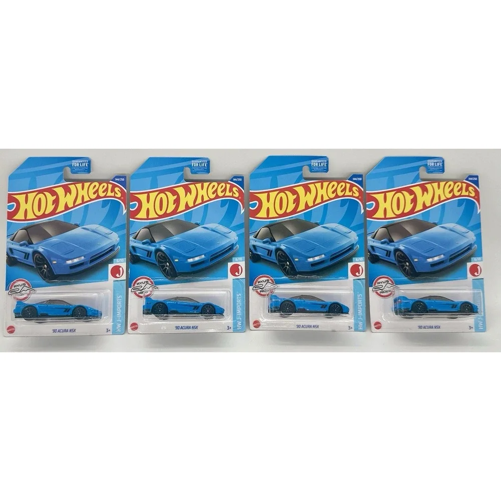 Hot Wheels '90 Acura NSX Lot of 4 HW J-Imports JDM Blue 1:64 NEW